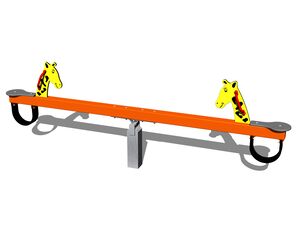 Double seat seesaw - orange